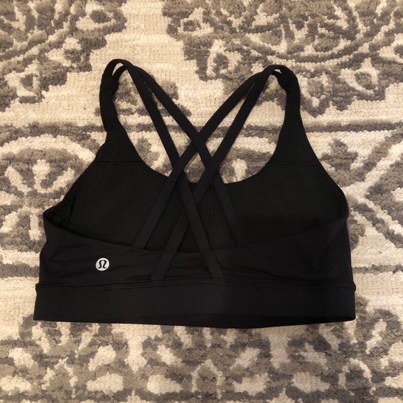 Lululemon Energy sports bra in black, size 6 - Picture 3 of 8